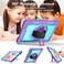 Case cover For Samsung Galaxy Tab S7 / S8 360 Degree Rotation Contrast Color Silicone+PC Tablet Case(Purple+Mint Green)