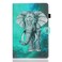 Case cover For Samsung Galaxy Tab A8 10.5 2021 Painted Left and Right Flat Leather Tablet Case(Elephant)