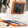 Case cover For Samsung Galaxy Tab A8 10.5 2021 Shockproof Black Silicone + PC Tablet Protective Case(Orange)