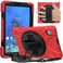 Case cover For Lenovo Tab M8 (2020) TB-8705F 8.0 inch Shockproof Colorful Silicone + PC Protective Case with Holder &amp; Shoulder Strap &amp; Hand Strap(Red)