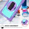 Case cover For Samsung Galaxy Tab A 8.0 2019 T290 360 Degree Rotation Contrast Color Shockproof Silicone + PC Case with Holder &amp; Hand Grip Strap &amp; Shoulder Strap(Purple + Mint Green)