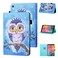 Case cover For Samsung Galaxy Tab A 8.0 (2019) T290/T295 Coloured Drawing Stitching Horizontal Flip Leather Case with Holder &amp; Card Slot (Blue Owl)