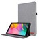 Case cover For Samsung Galaxy Tab A7 (2020) Horizontal Flip TPU + Fabric PU Leather Protective Case with Card Slots &amp; Holder(Grey)
