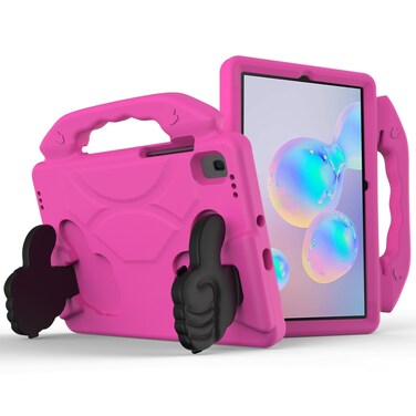 Case cover For Samsung Galaxy Tab S6 10.5 / T860 Thumb Bracket EVA Shockproof Tablet Case(RoseRed)
