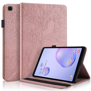 Case cover For Samsung Galaxy Tab A 8.4 SM-T307 Life Tree Series Horizontal Flip Leather Case with Holder &amp; Card Slots &amp; Pen Slot(Rose Gold)