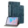 Case cover For Samsung Galaxy Tab S6 SM-T860/T865  Tiger Pattern Flip Leather Tablet Case, without Pen(Dark Blue)