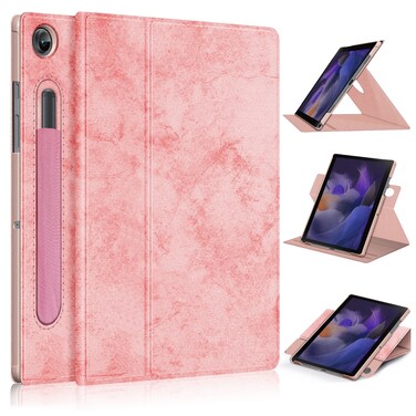 Case cover For Samsung Galaxy Tab A8 2022 SM-X200 360 Degrees Rotation Leather Tablet Case(Pink)