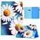Case cover For Samsung Galaxy Tab A 10.1 2019 T510 Sewing Pen Slot Leather Tablet Case(Sunflower)