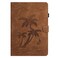 Case cover For Samsung Galaxy Tab A 10.1 T580/T585 Coconut Tree Embossed Smart Leather Tablet Case(Brown)