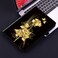 Case cover For Samsung Galaxy Tab S4 10.5 SM-T830 SM-T835 Crystal Texture Painted Leather Smart Tablet Case(Gold Butterfly Rose)