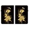 Case cover For Samsung Galaxy Tab S4 10.5 SM-T830 SM-T835 Crystal Texture Painted Leather Smart Tablet Case(Gold Butterfly Rose)