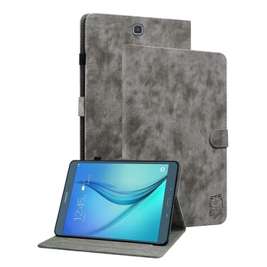 Case cover For Samsung Galaxy Tab A 9.7 T550 T555 Tiger Pattern Flip Leather Tablet Case(Grey)