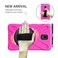 Case cover For Samsung Galaxy Tab Active 2 8.0 T390/T395/T397 Shockproof Colorful Silicone + PC Protective Case with Holder &amp; Hand Grip Strap &amp; Pen Slot(Rose Red)