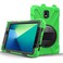 Case cover For Samsung Galaxy Tab Active 2 8.0 T390/T395/T397 Shockproof Colorful Silicone + PC Protective Case with Holder &amp; Hand Grip Strap &amp; Pen Slot(Green)