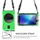 Case cover For Samsung Galaxy Tab Active 2 8.0 T390/T395/T397 Shockproof Colorful Silicone + PC Protective Case with Holder &amp; Hand Grip Strap &amp; Pen Slot(Green)