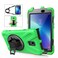 Case cover For Samsung Galaxy Tab Active 2 8.0 T390/T395/T397 Shockproof Colorful Silicone + PC Protective Case with Holder &amp; Hand Grip Strap &amp; Pen Slot(Green)