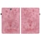Case cover For Samsung Galaxy Tab A 9.7 T550 T555 Butterfly Rose Embossed Leather Tablet Case(Pink)