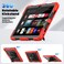 Case cover For Samsung Galaxy Tab A9+ Silicone + PC Tablet Case with Shoulder Strap(Red)