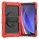 Case cover For Samsung Galaxy Tab A9+ Silicone + PC Tablet Case with Shoulder Strap(Red)