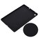 Case cover For Samsung Galaxy Tab S6 Lite 2024 Pure Color Liquid Silicone Shockproof Tablet Case(Black)