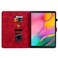 Case cover For Samsung Galaxy Tab A 10.1 2019 Lily Embossed Leather Tablet Case(Red)