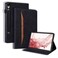 Case cover For Samsung Galaxy Tab S10 FE+ Splicing Shockproof Leather Tablet Case(Black)