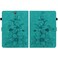 Case cover For Samsung Galaxy Tab A 9.7 T550 T555 Lily Embossed Leather Tablet Case(Green)