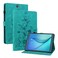 Case cover For Samsung Galaxy Tab A 9.7 T550 T555 Lily Embossed Leather Tablet Case(Green)
