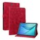 Case cover For Samsung Galaxy Tab A 9.7 T550 T555 Lily Embossed Leather Tablet Case(Red)