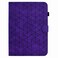 Case cover For Samsung Galaxy Tab A 10.1 2019 T510 Rhombus TPU Leather Tablet Case(Purple)