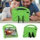 Case cover For Galaxy Tab S6 T860/T865 EVA Flat Anti Falling Protective Case Shell with Holder(Green)
