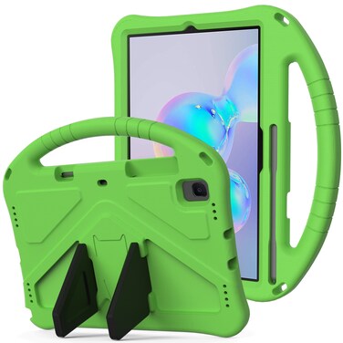 Case cover For Galaxy Tab S6 T860/T865 EVA Flat Anti Falling Protective Case Shell with Holder(Green)