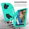 Case cover For Samsung Galaxy Tab S6 10.5 / T860 Thumb Bracket EVA Shockproof Tablet Case (Glacier Green)