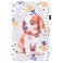 Case cover For Samsung Galaxy Tab A 10.1 2019 SM-T515 / SM-T510 Animal Pattern Horizontal Flip Leather Case with Holder &amp; Card Slots &amp; Photo Frame(Little Flower Dog)