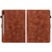Case cover For Samsung Galaxy Tab S6 SM-T860 / SM-T865 Lily Embossed Leather Tablet Case with Pen(Brown)