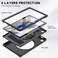 Case cover For Samsung Galaxy Tab A8 10.5 2021 Shockproof TPU + PC Tablet Case(Black)