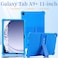 Case cover For Samsung Galaxy Tab A9+ Shockproof Silicone Tablet Protective Case With Holder(Red)