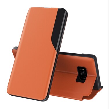 Case cover For Samsung Galaxy S8 Plus Attraction Flip Holder Leather Phone Case(Orange)