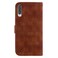 Case cover For Samsung Galaxy A50 / A30s / A50s Double 8-shaped Embossed Leather Phone Case(Brown)
