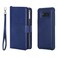 Case cover For Galaxy S8 Plus 2 in 1 Solid Color Zipper Shockproof Protective Case with Card Slots &amp; Bracket &amp; Photo Holder &amp; Wallet Function(Blue)
