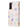 Case cover For Samsung Galaxy S21 Plus Bronzing Painting RFID Leather Case(Bloosoming Flower)