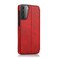 Case cover For Samsung Galaxy S21+ 5G Knight Magnetic Suction Leather Phone Case(Red)