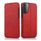 Case cover For Samsung Galaxy S21+ 5G Knight Magnetic Suction Leather Phone Case(Red)
