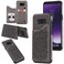 Case cover For Samsung Galaxy S8 Plus Flower Embossing Pattern Shockproof Protective Case with Holder &amp; Card Slots &amp; Photo Frame(Grey)