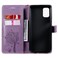 Case cover For Samsung Galaxy M51 Tree &amp; Cat Pattern Pressed Printing Horizontal Flip PU Leather Case with Holder &amp; Card Slots &amp; Wallet &amp; Lanyard(Light Purple)