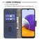Case cover For Samsung Galaxy A22 5G Matching Color Crocodile Texture Horizontal Flip PU Leather Case with Wallet &amp; Holder &amp; Card Slots(Blue)