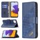 Case cover For Samsung Galaxy A22 5G Matching Color Crocodile Texture Horizontal Flip PU Leather Case with Wallet &amp; Holder &amp; Card Slots(Blue)