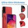Case cover For Samsung Galaxy A50 Ultra-thin Shockproof Protective Case with Holder &amp; Metal Magnetic Function(Red)