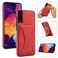 Case cover For Samsung Galaxy A50 Ultra-thin Shockproof Protective Case with Holder &amp; Metal Magnetic Function(Red)