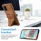 Case cover For Samsung Galaxy A51 5G Ultra-thin Shockproof Protective Case with Holder &amp; Metal Magnetic Function(Brown)